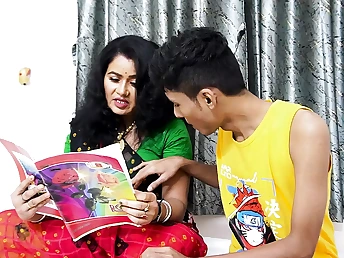 Stepmom Desi tempts stepson-in-law, hard-core Fuck-a-thon, for molten Indian desi romp