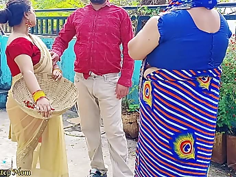 Look forward these Indian Teenies fuck outside with their step-mums and step-dads in a dropped interracial orgy!