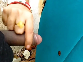 Ultra-Kinky Indian Mom films outdoor three-way with gang-bang and rear end-fashion hump