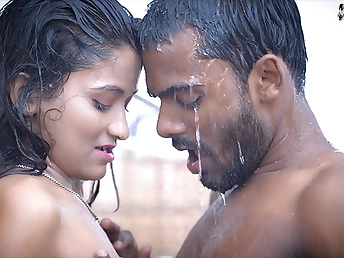 18 Year Senior Tiny Fun Bags Step Sister In Law Sudipa tears up her Step Brother-in-law in the Bathroom