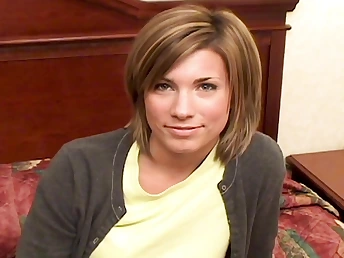 Tiny blonde with a slippery pussy stars in this flick