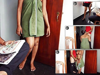 Observe how my neighbor gets humped stiff while I'm away - Sri Lankan hook-up