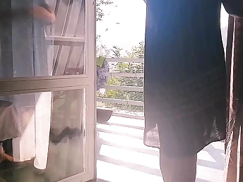 Desi housewife gets crazy with a group of youthfull guys and pleads for more