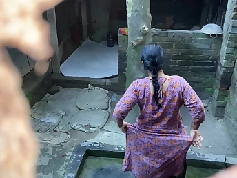 Desi Aunty & Stepson get ultra-kinky with ever after other's taut snatch open-air