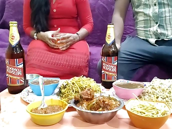 Stepmother Mumbai ashu gets crazy while slurping up the steaming twat