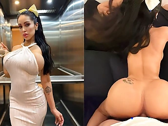 Watch Lana Myers's crafty elevator ride with a stunning pinay MILF step sister almost exclusive POV reverie