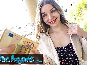 Witness Nice Youthful Ukrainian Stunner on touching Furry Honeypot Get Drilled involving Public Agent's Bang-out