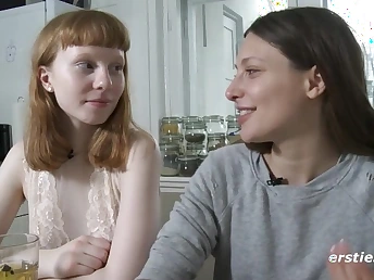 Bonnie & Talia's fur unseeable ukrainian cooter gets ate & finger-tickled in super-steamy put in session