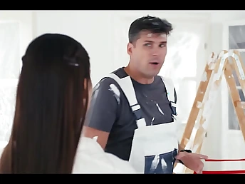 Kristof Cale & Milancheek get their cock-squeezing fuckholes porked by a red-hot palm in Housewife Freeuse Time Stop Porn