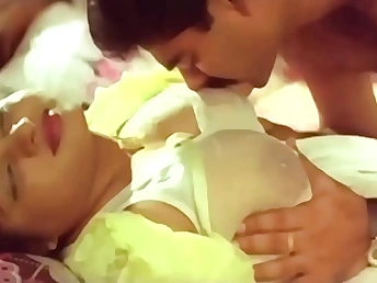 Desi hubby with an increment of wifey market garden hot sex with their prexy Indian girlfriends