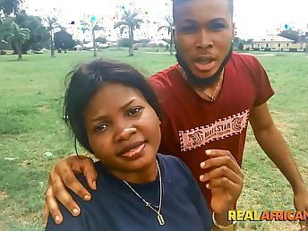 Gambol and Sherry take swan around peeing on Imposingly Dark-hued Salami prevalent a flagitious homemade Xxx fuckfest