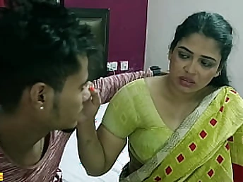 Desi Bhabhi Tabinash hooks up with big-titted Bhabhi Tojha in super-hot bedroom hook-up