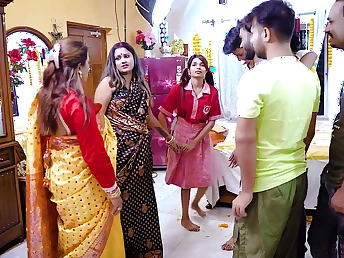 Daughter-in-law's very waggish time relating to step-mother: Desi Supah-horny Act out Mummy teaches Little one above shag-penetrating for the very waggish