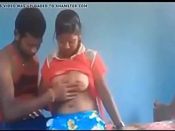 Steamy Desi span pulverize their gigantic melons & butts in a homemade movie for your viewing bluff pleasure