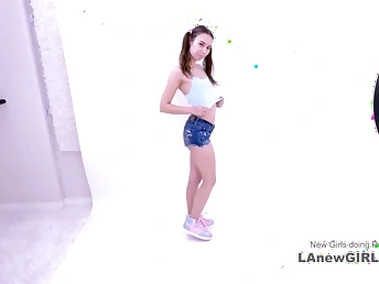 Close-matched Supah-pulverizing-scorching Model Funereal Haired Fellates Cock gets a stiff honeypot pound during Casting Audition