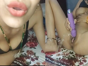 Onlooker Diya honey folded jack retire from with her electro-vibrator - sizzling Indian stunner