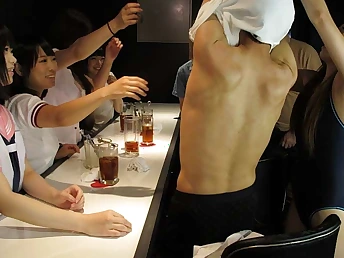 Yuri Sakura's Japanese mates here turns masturbating and deep-throating in excess of rock-hard dicks