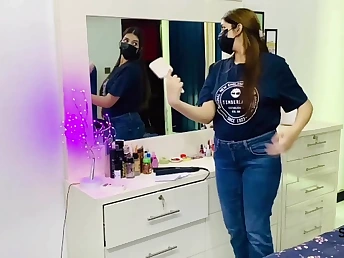 Sara khanPH, my insane Chinese manager, plumbed influenced with her large mammories juggling