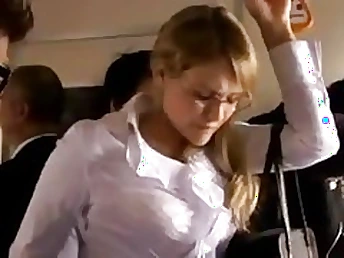 Platinum-Blonde honey was being harassed in the metro space fully she was going abode from carry on
