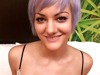 Elfin Punk Teenage Fledgling From ExploitedTeens Fellates and Pounds